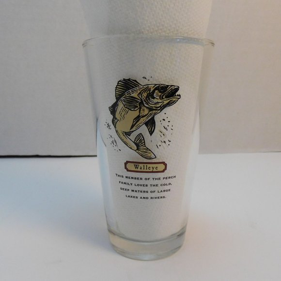 Leinenkugel Honey Weiss Bier- Beer Pint Glass-Walleye-Chippewa Falls, WI. - Picture 1 of 6